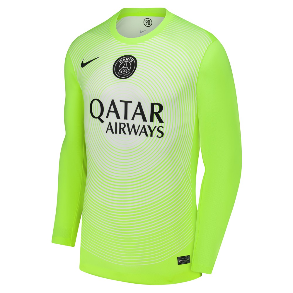 Paris Saint-Germain 2025/26 Third Goalkeeper Replica Long Sleeve Jersey Neon Green - Nike Discount