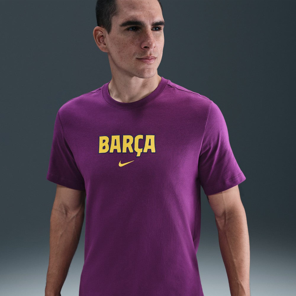 Barcelona 2025/26 Wordmark T-Shirt Purple - Nike outlet