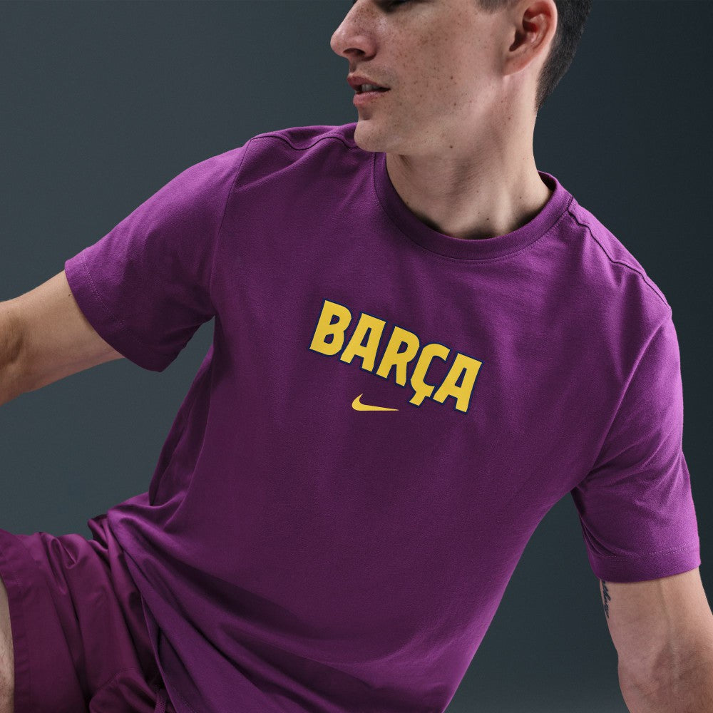 Barcelona 2025/26 Wordmark T-Shirt Purple - Nike outlet