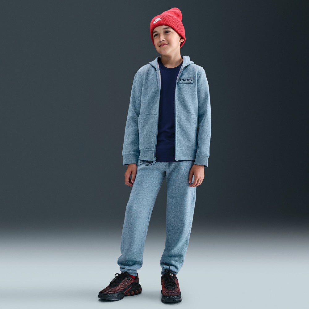 Paris Saint-Germain Youth Club Full-Zip Hoodie Heather Blue - Nike Discount