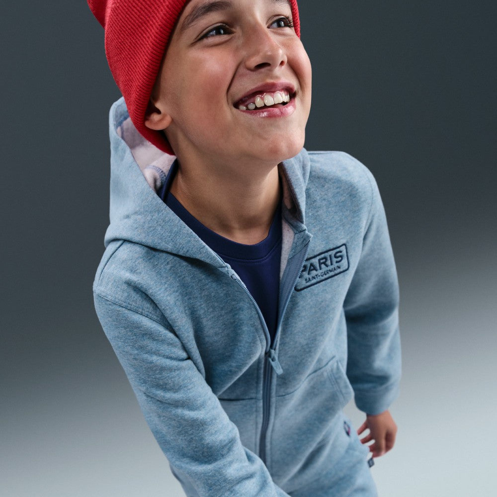 Paris Saint-Germain Youth Club Full-Zip Hoodie Heather Blue - Nike Discount
