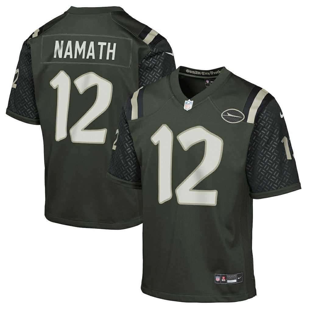 Nike Joe Namath New York Jets Youth 2025 Rivalries Collection Retired Player Game Jersey Gotham Green