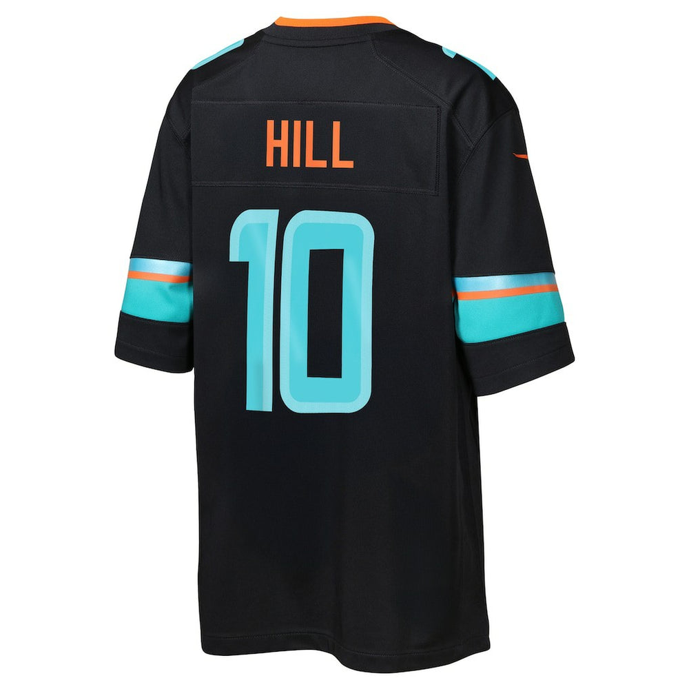 Nike Tyreek Hill Miami Dolphins Youth 2025 Rivalries Collection Game Jersey Pitch Blue