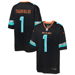 Nike Tua Tagovailoa Miami Dolphins Youth 2025 Rivalries Collection Game Jersey Pitch Blue