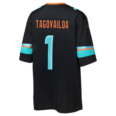 Nike Tua Tagovailoa Miami Dolphins Youth 2025 Rivalries Collection Game Jersey Pitch Blue