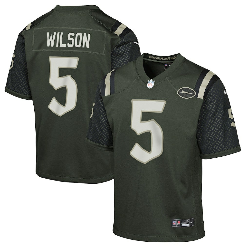 Nike Garrett Wilson New York Jets Youth 2025 Rivalries Collection Game Jersey Gotham Green