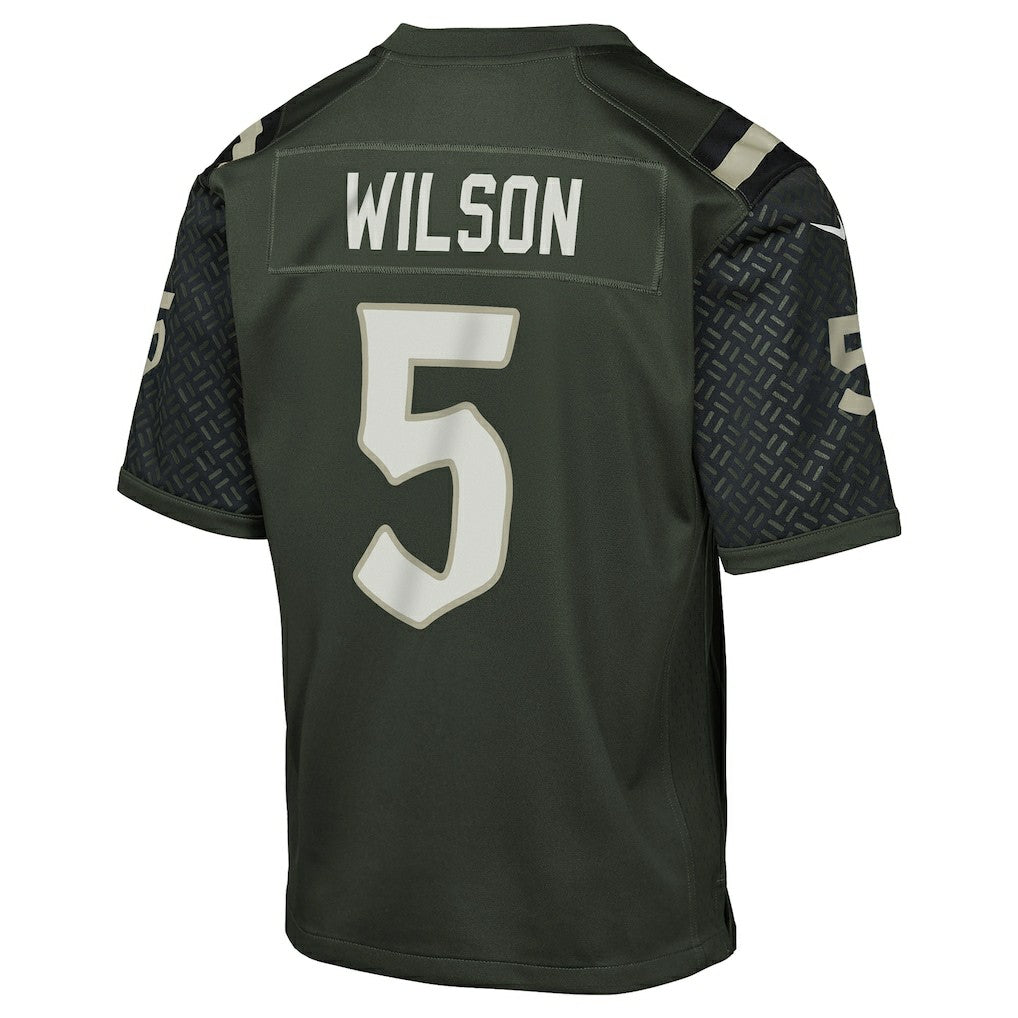 Nike Garrett Wilson New York Jets Youth 2025 Rivalries Collection Game Jersey Gotham Green