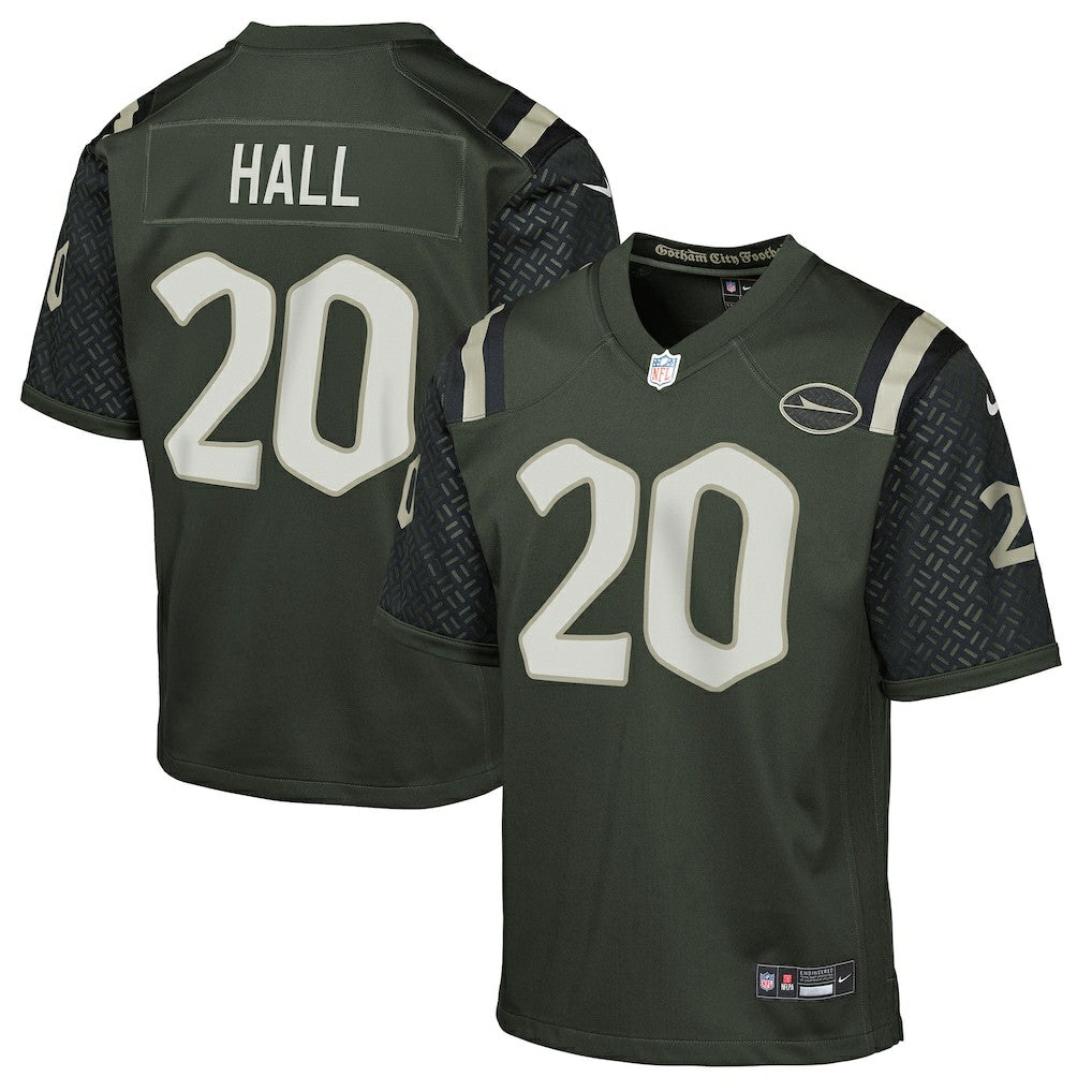Nike Breece Hall New York Jets Youth 2025 Rivalries Collection Game Jersey Gotham Green