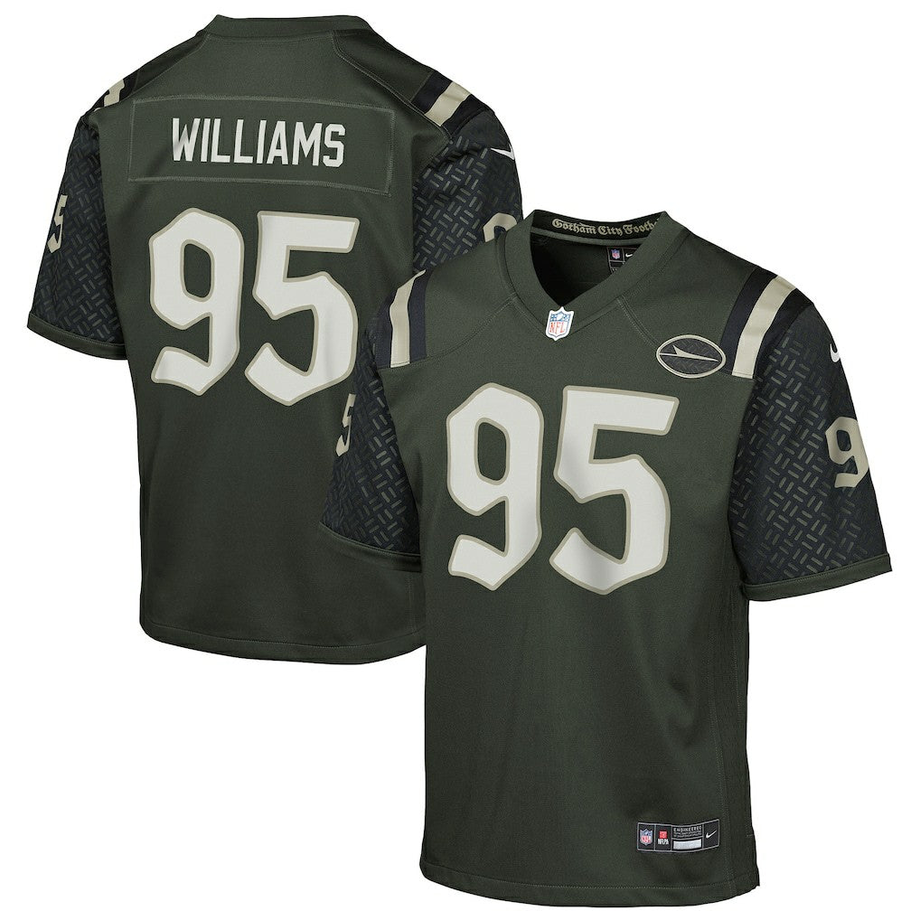 Nike Quinnen Williams New York Jets Youth 2025 Rivalries Collection Game Jersey Gotham Green
