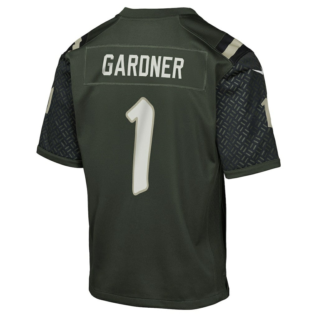 Nike Ahmad Sauce Gardner New York Jets Youth 2025 Rivalries Collection Game Jersey Gotham Green