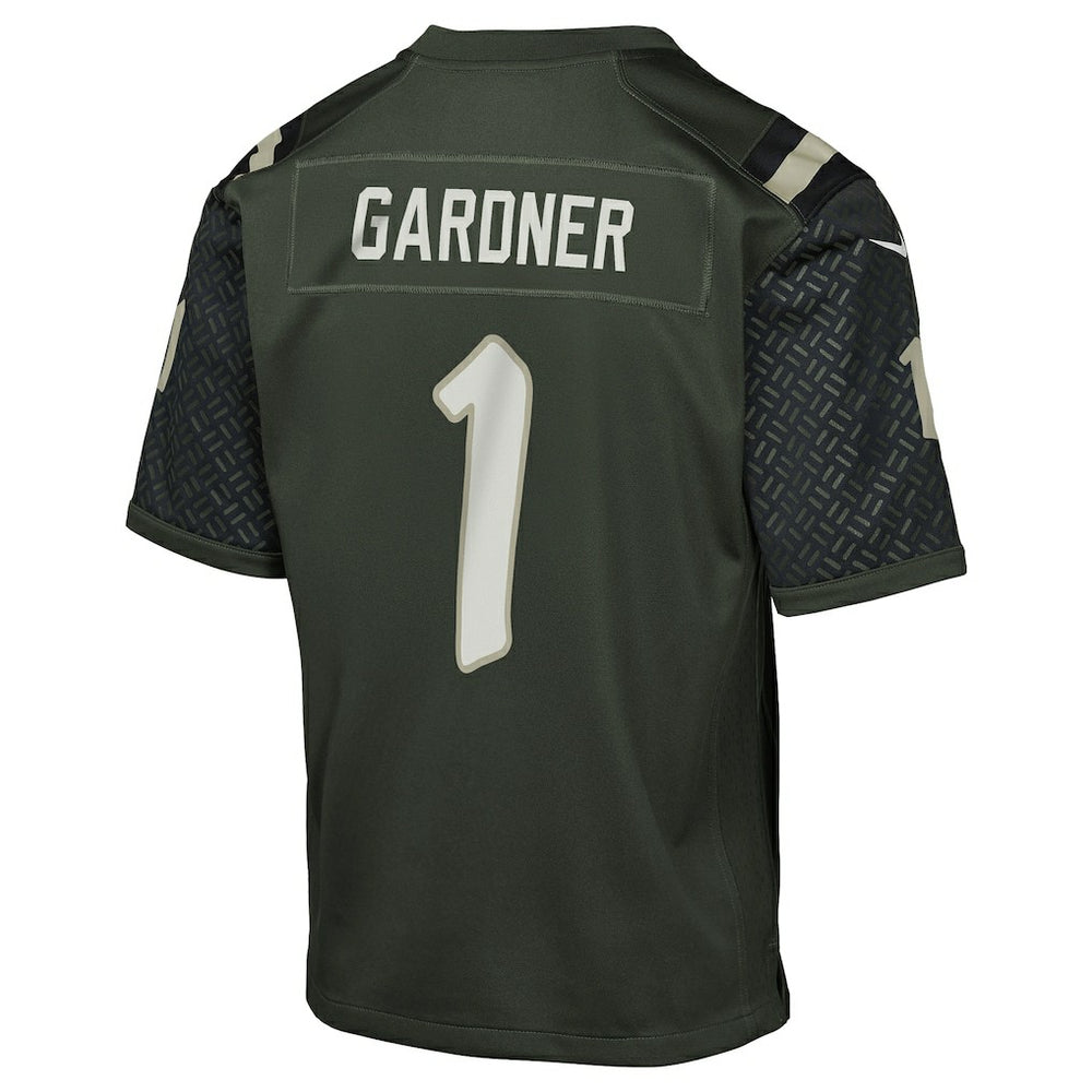 Nike Ahmad Sauce Gardner New York Jets Youth 2025 Rivalries Collection Game Jersey Gotham Green