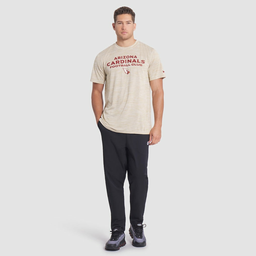 Nike Arizona Cardinals 2025 Rivalries Collection Sideline Velocity Dri-FIT T-Shirt Natural