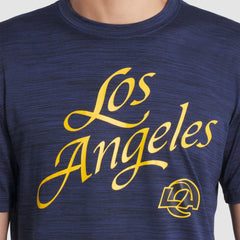 Nike Los Angeles Rams 2025 Rivalries Collection Sideline Velocity Dri-FIT T-Shirt Midnight Blue