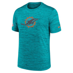 Nike Miami Dolphins 2025 Rivalries Collection Sideline Velocity Dri-FIT T-Shirt Turbo Green