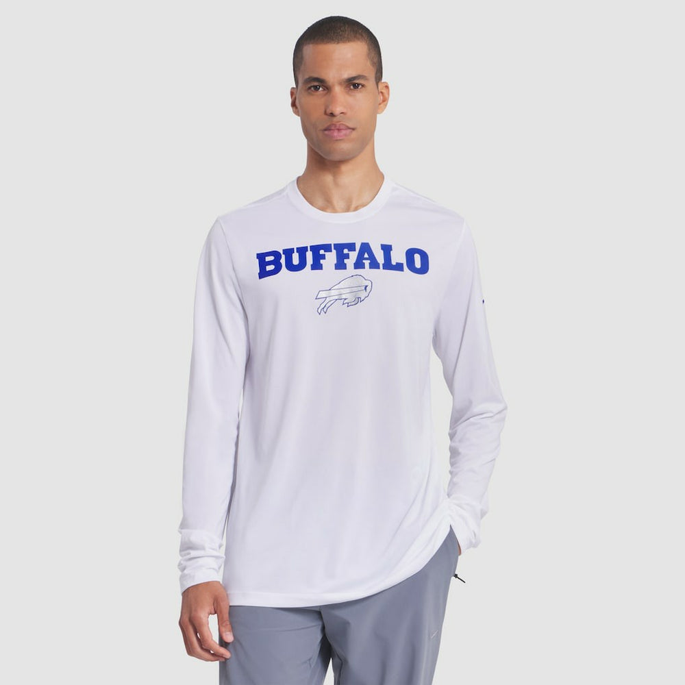 Nike Buffalo Bills 2025 Rivalries Collection Sideline Legend Dri-FIT Long Sleeve T-Shirt White