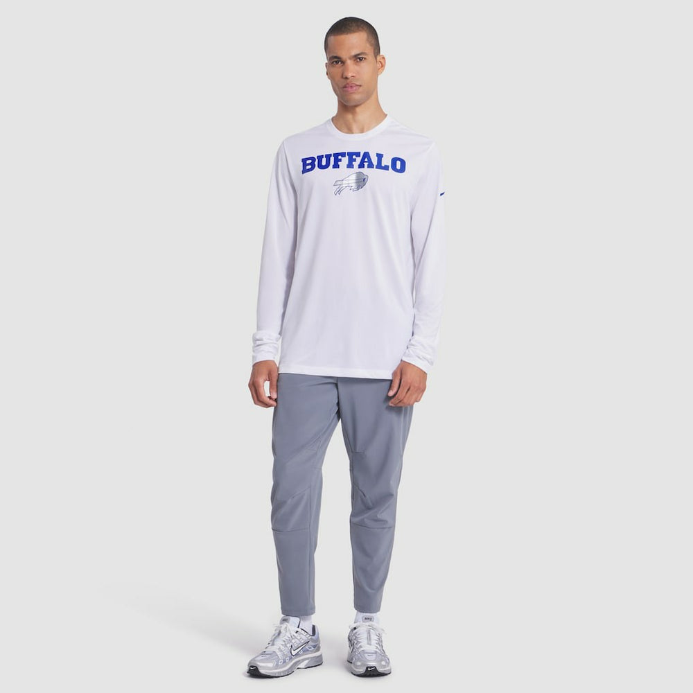 Nike Buffalo Bills 2025 Rivalries Collection Sideline Legend Dri-FIT Long Sleeve T-Shirt White