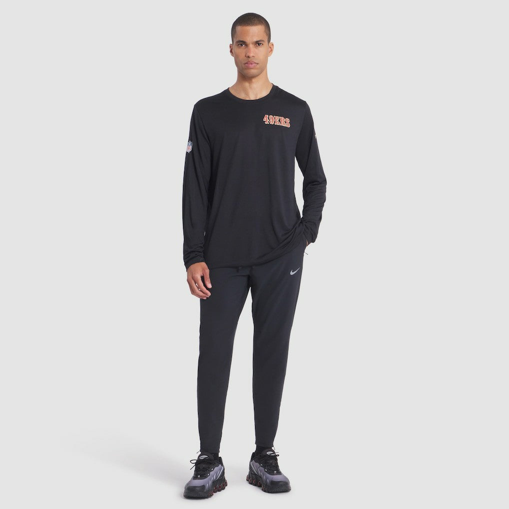 Nike San Francisco 49ers 2025 Rivalries Collection Sideline Legend Dri-FIT Long Sleeve T-Shirt Black