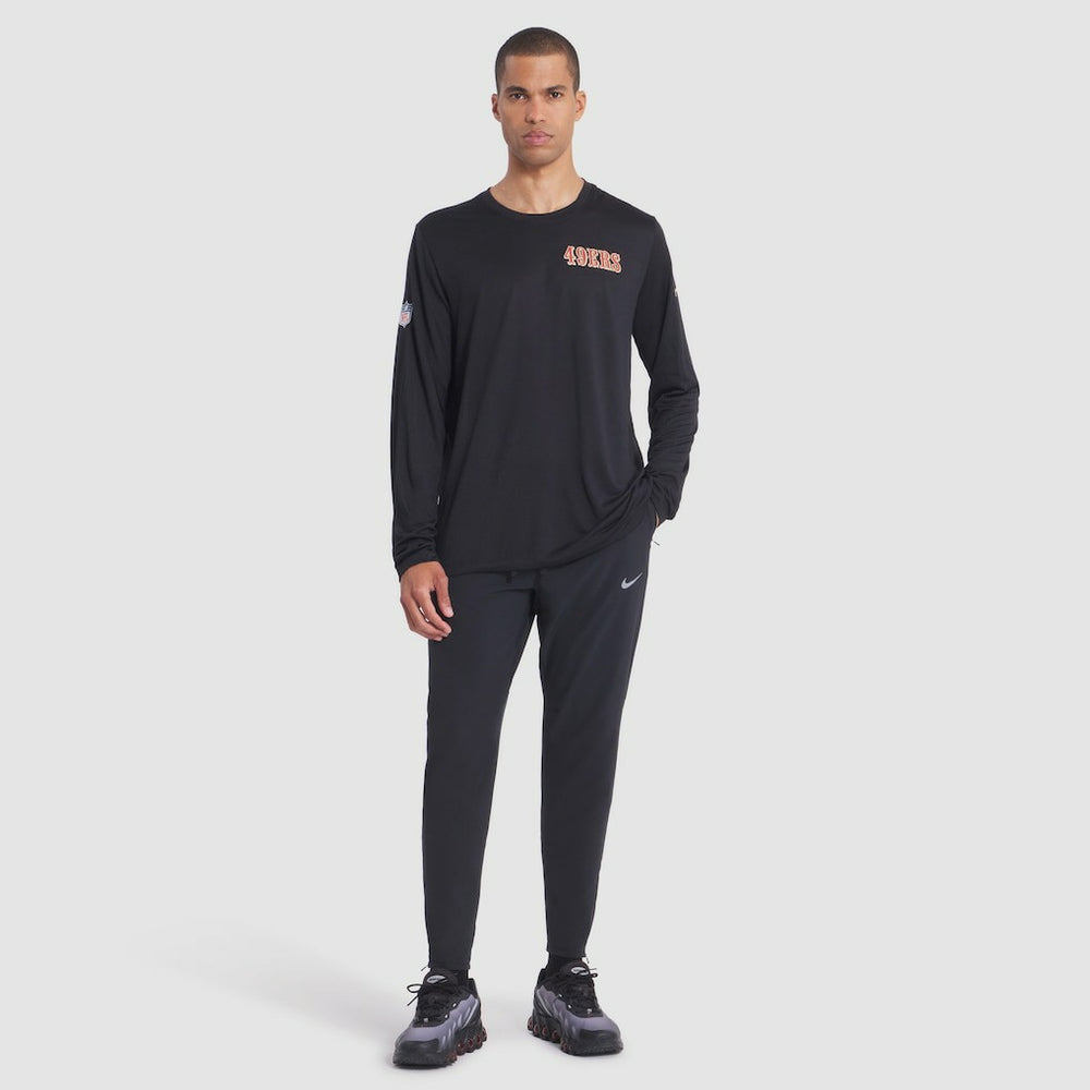 Nike San Francisco 49ers 2025 Rivalries Collection Sideline Legend Dri-FIT Long Sleeve T-Shirt Black