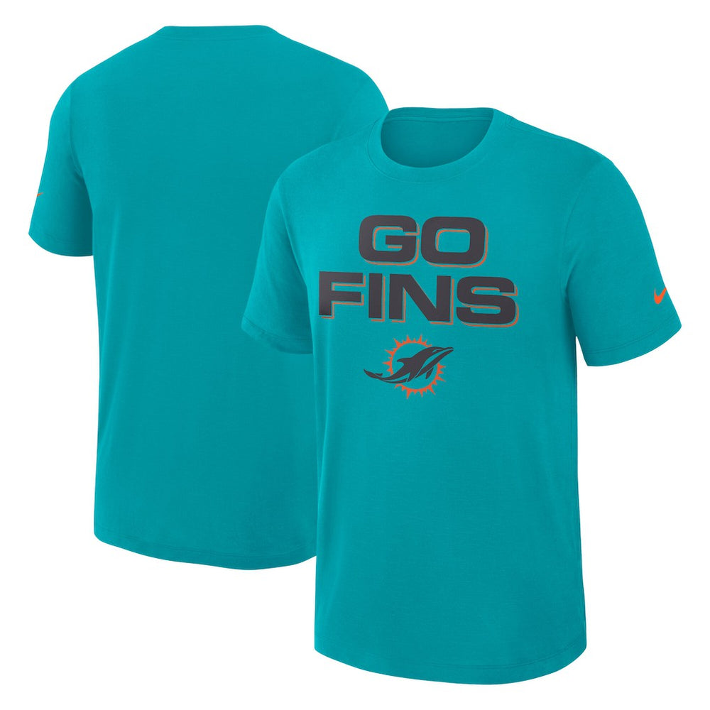 Nike Miami Dolphins 2025 Rivalries Collection Slub Dri-FIT T-Shirt Turbo Green