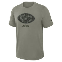 Nike New York Jets 2025 Rivalries Collection Slub Dri-FIT T-Shirt Dark Stucco