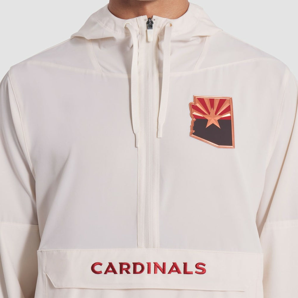 Nike Arizona Cardinals 2025 Rivalries Collection Sideline Anorak Half-Zip Hoodie Jacket Natural