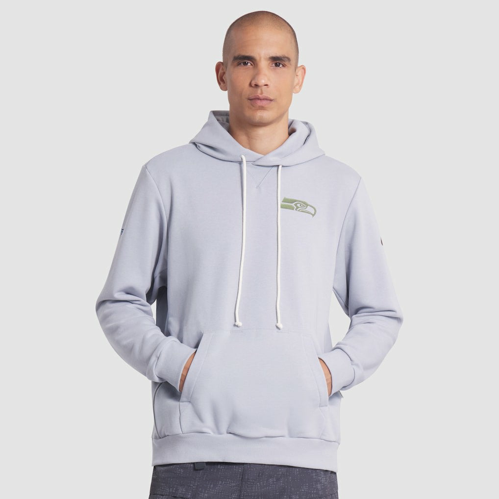 Nike Seattle Seahawks 2025 Rivalries Collection Standard Issue Sideline Dri-FIT Hoodie Wolf Gray