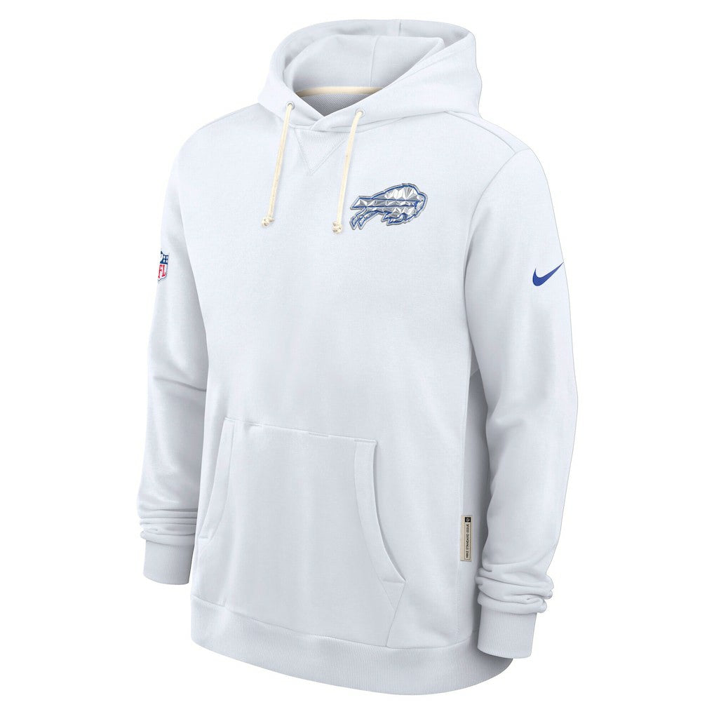Nike Buffalo Bills 2025 Rivalries Collection Standard Issue Sideline Dri-FIT Hoodie White