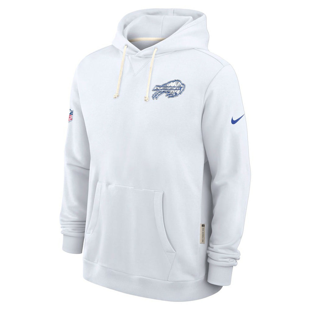 Nike Buffalo Bills 2025 Rivalries Collection Standard Issue Sideline Dri-FIT Hoodie White