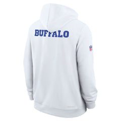 Nike Buffalo Bills 2025 Rivalries Collection Standard Issue Sideline Dri-FIT Hoodie White