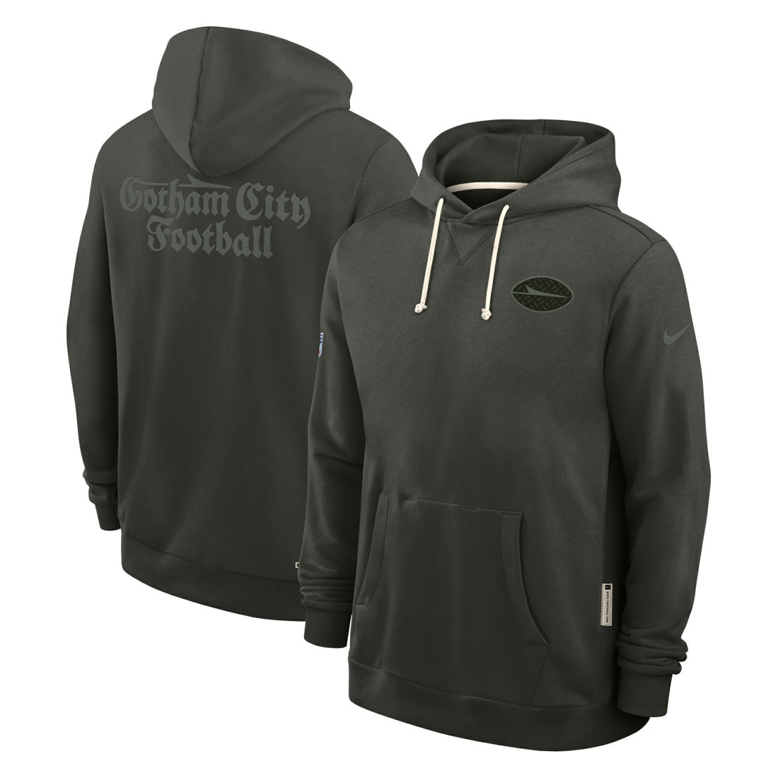 Nike New York Jets 2025 Rivalries Collection Standard Issue Sideline Dri-FIT Hoodie Gotham Green