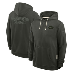 Nike New York Jets 2025 Rivalries Collection Standard Issue Sideline Dri-FIT Hoodie Gotham Green
