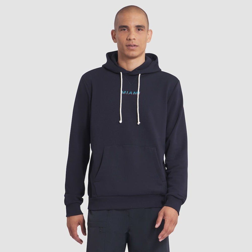 Nike Miami Dolphins 2025 Rivalries Collection Standard Issue Sideline Dri-FIT Hoodie Pitch Blue