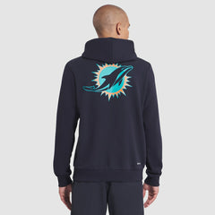 Nike Miami Dolphins 2025 Rivalries Collection Standard Issue Sideline Dri-FIT Hoodie Pitch Blue