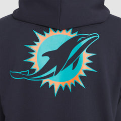 Nike Miami Dolphins 2025 Rivalries Collection Standard Issue Sideline Dri-FIT Hoodie Pitch Blue