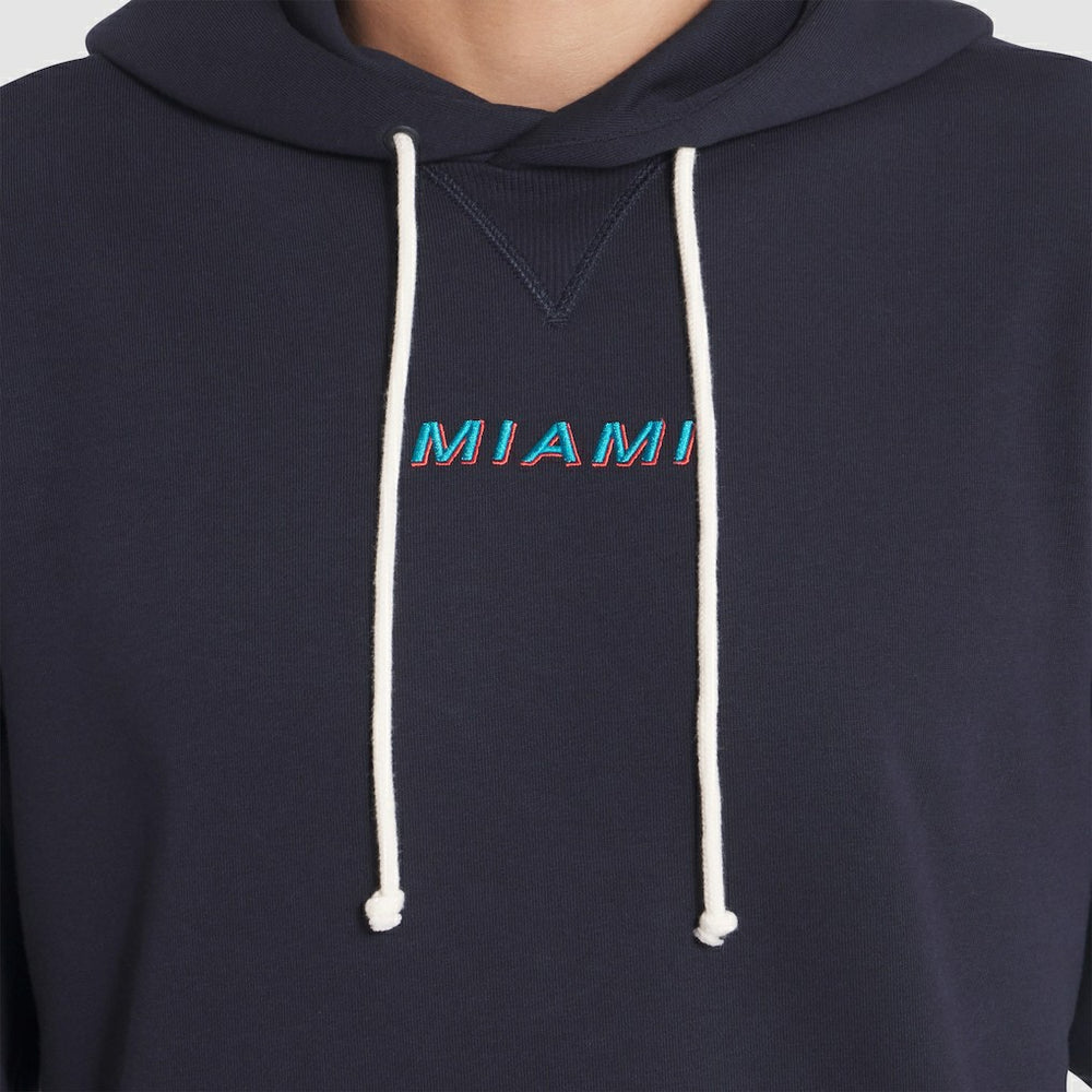 Nike Miami Dolphins 2025 Rivalries Collection Standard Issue Sideline Dri-FIT Hoodie Pitch Blue