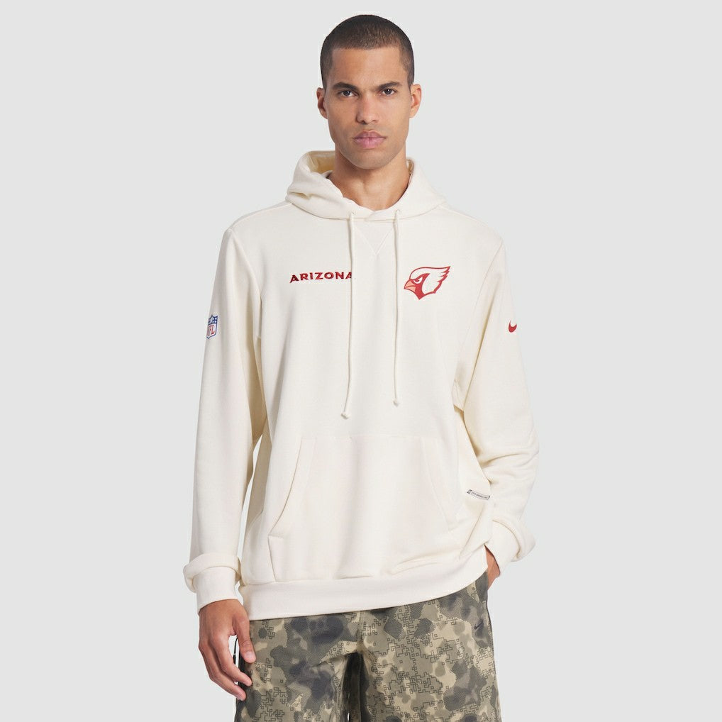 Nike Arizona Cardinals 2025 Rivalries Collection Standard Issue Sideline Dri-FIT Hoodie Natural