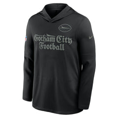Nike New York Jets 2025 Rivalries Collection Sideline Dri-FIT Long Sleeve Hoodie T-Shirt Black