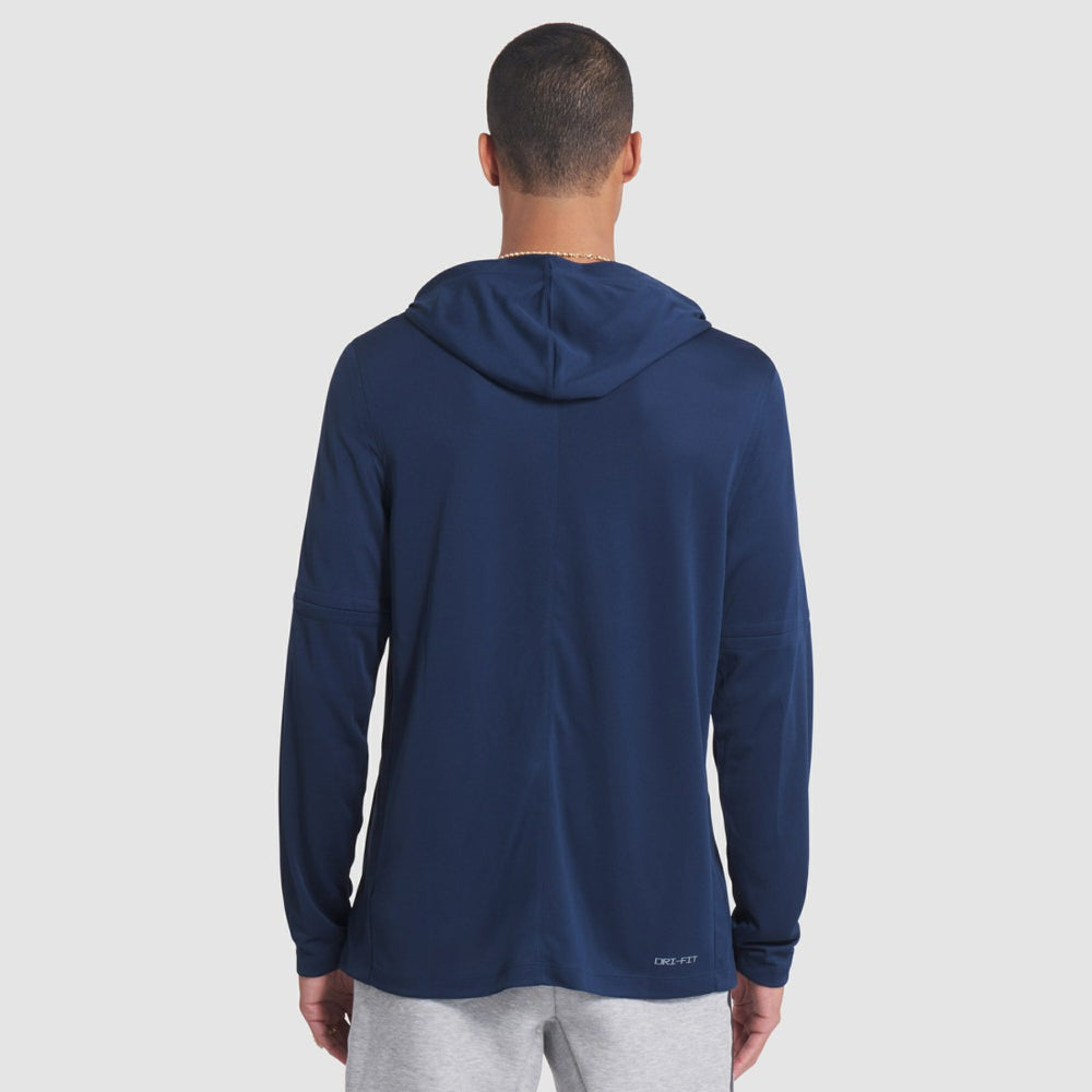 Nike Seattle Seahawks 2025 Rivalries Collection Sideline Dri-FIT Long Sleeve Hoodie T-Shirt College Navy