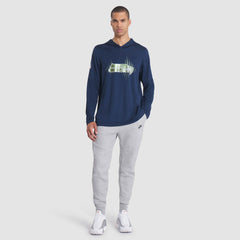 Nike Seattle Seahawks 2025 Rivalries Collection Sideline Dri-FIT Long Sleeve Hoodie T-Shirt College Navy