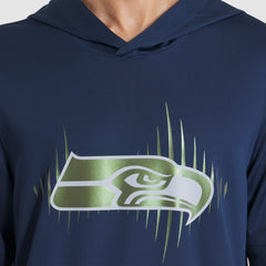 Nike Seattle Seahawks 2025 Rivalries Collection Sideline Dri-FIT Long Sleeve Hoodie T-Shirt College Navy