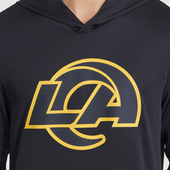 Nike Los Angeles Rams 2025 Rivalries Collection Sideline Dri-FIT Long Sleeve Hoodie T-Shirt Midnight Blue