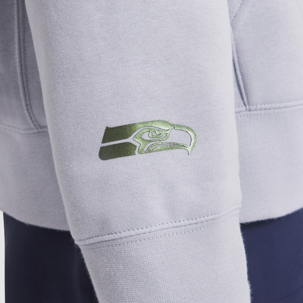 Nike Seattle Seahawks 2025 Rivalries Collection Club Hoodie Wolf Gray