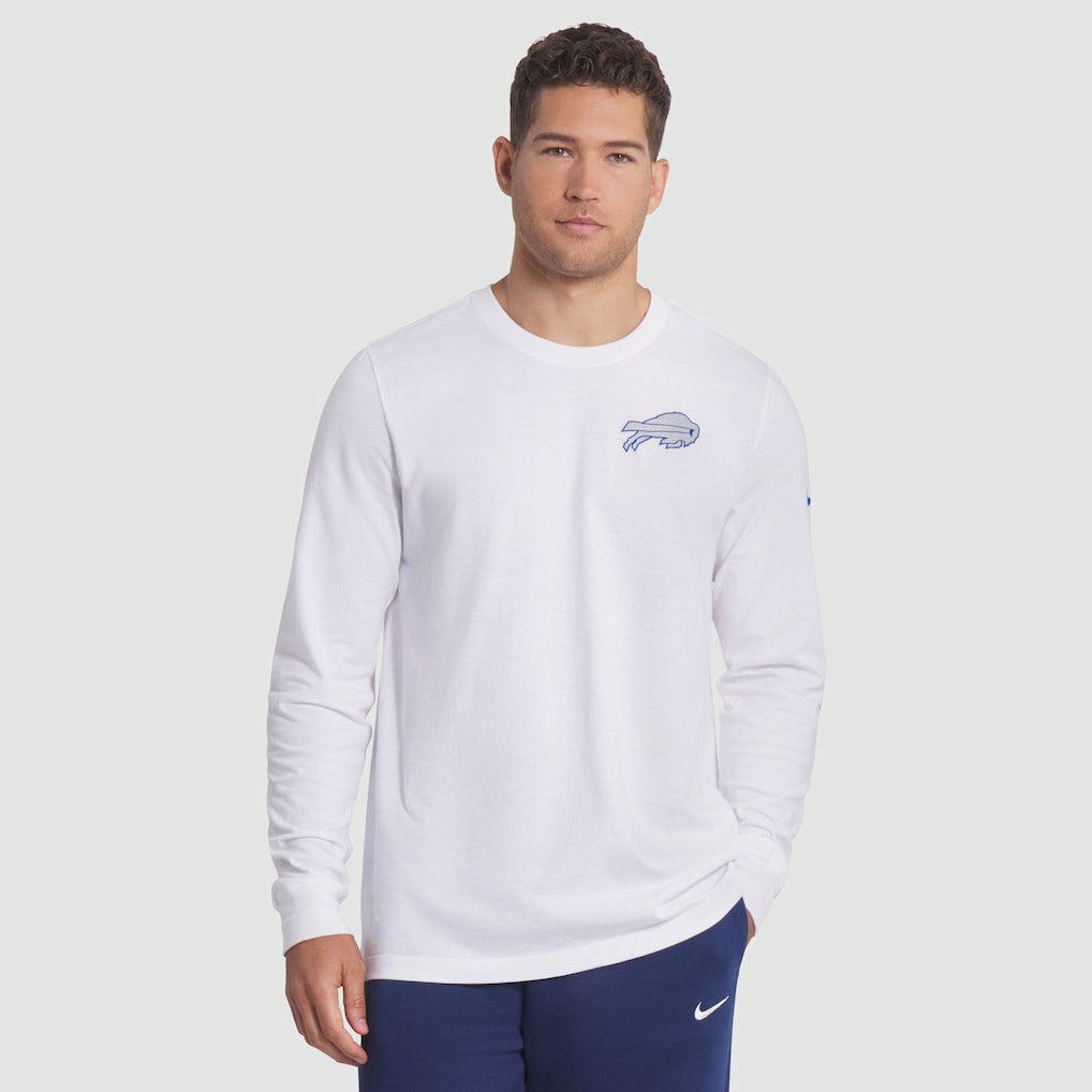 Nike Buffalo Bills 2025 Rivalries Collection Essential Long Sleeve T-Shirt White