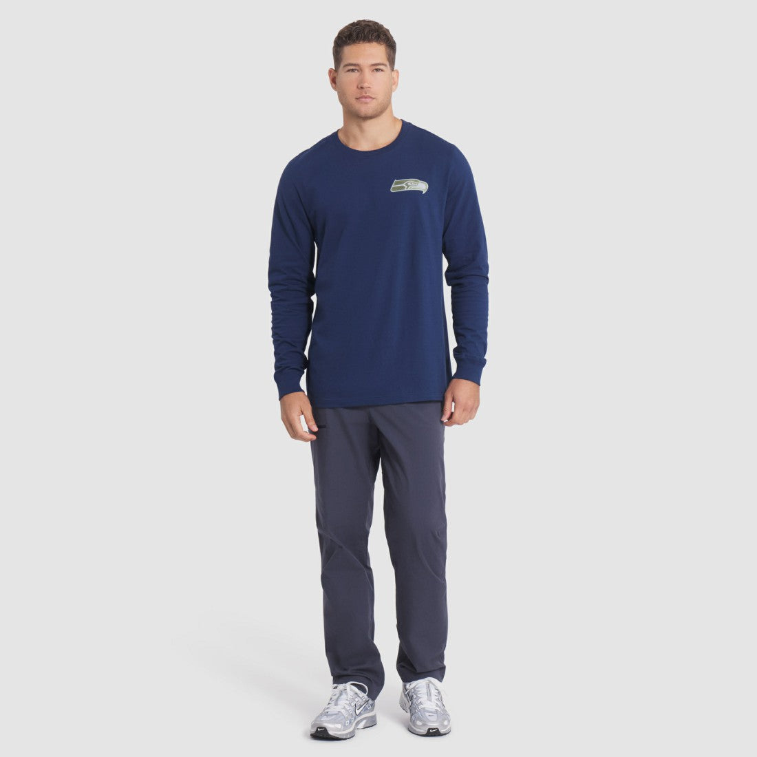 Nike Seattle Seahawks 2025 Rivalries Collection Essential Long Sleeve T-Shirt College Navy