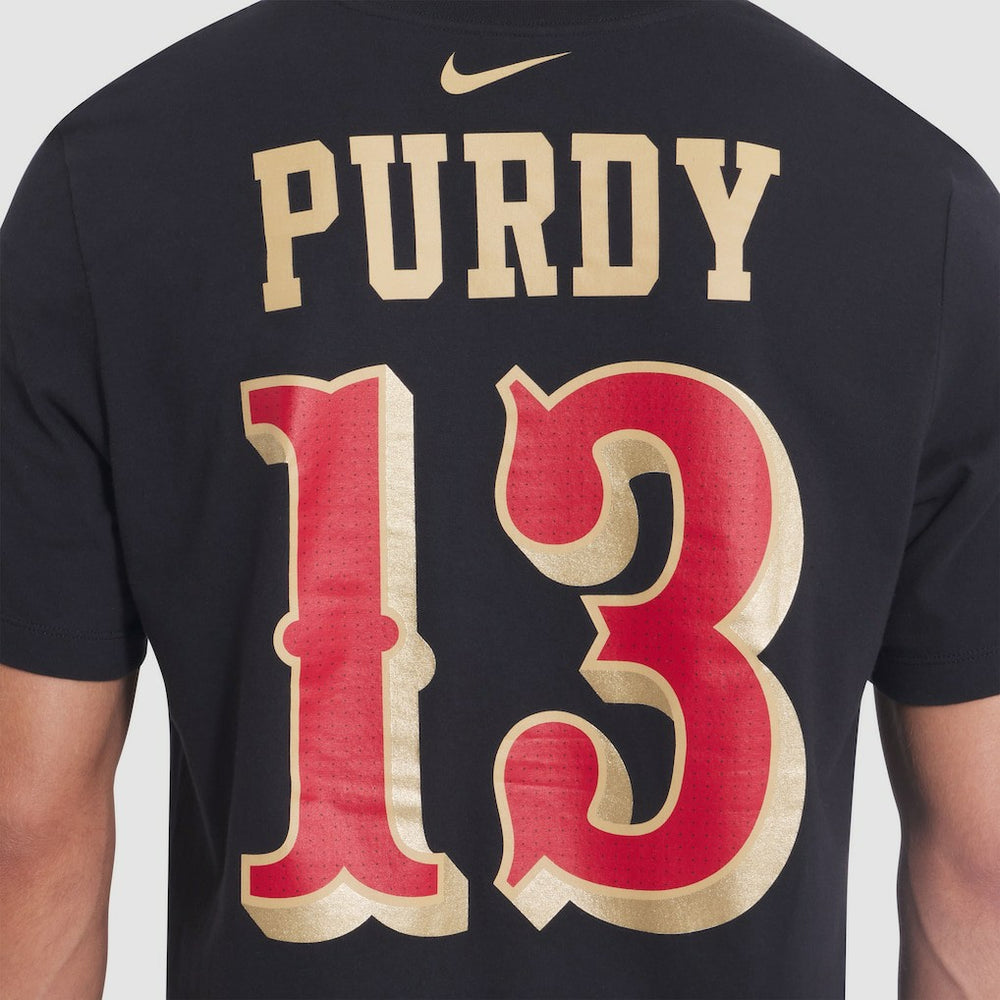 Nike Brock Purdy San Francisco 49ers 2025 Rivalries Collection Player Name & Number T-Shirt Black