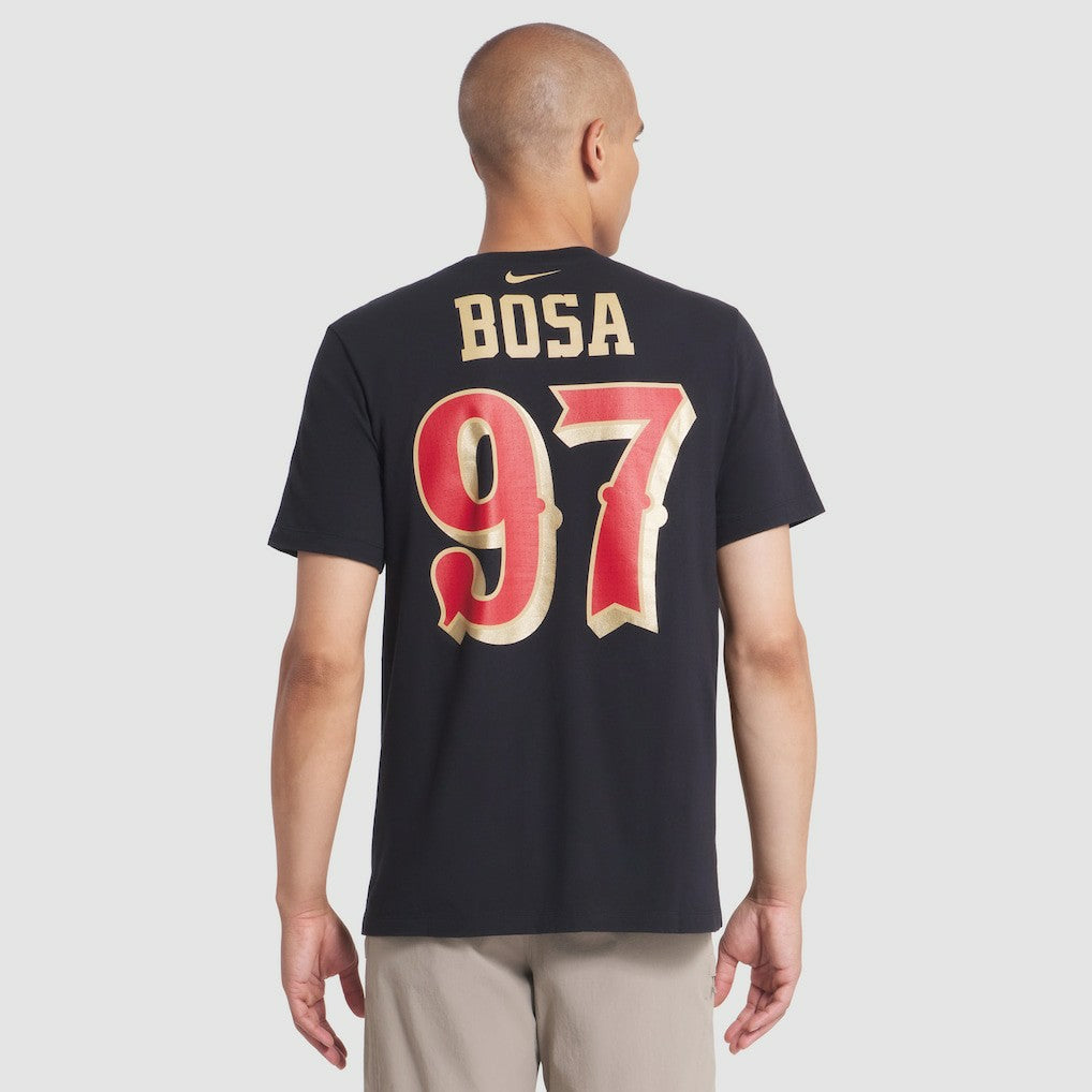 Nike Nick Bosa San Francisco 49ers 2025 Rivalries Collection Player Name & Number T-Shirt Black