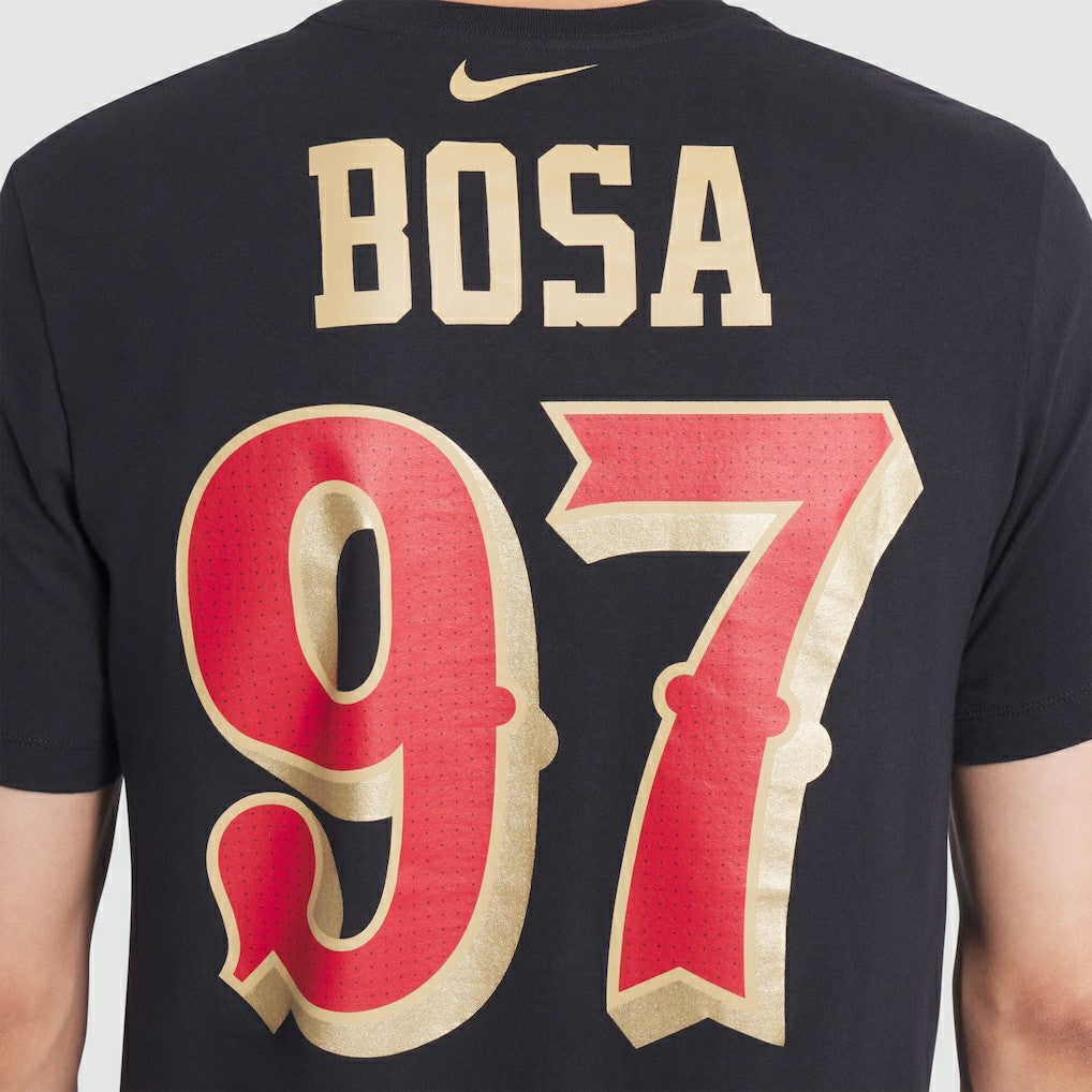 Nike Nick Bosa San Francisco 49ers 2025 Rivalries Collection Player Name & Number T-Shirt Black