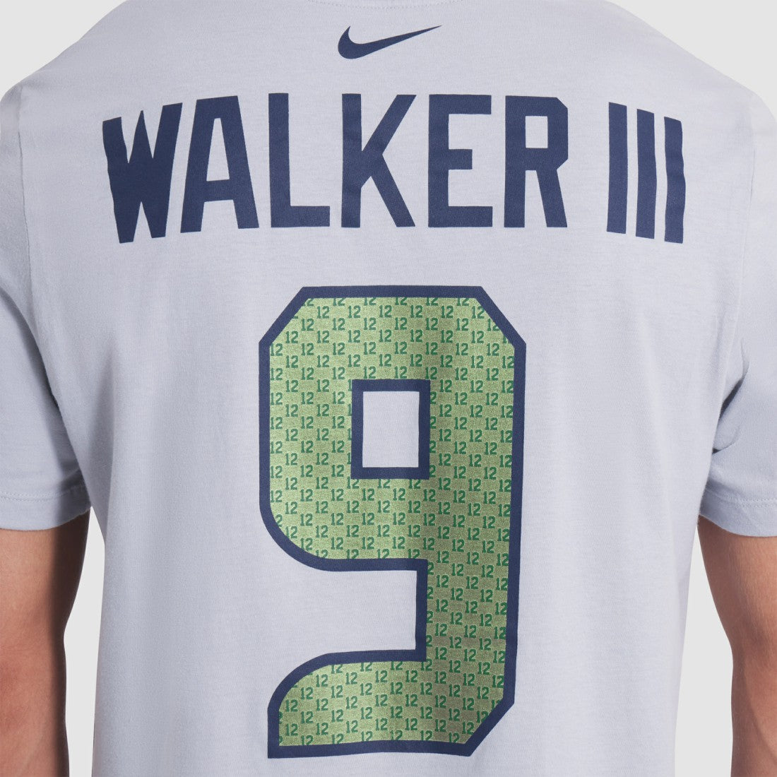 Nike Kenneth Walker III Seattle Seahawks 2025 Rivalries Collection Player Name & Number T-Shirt Wolf Gray