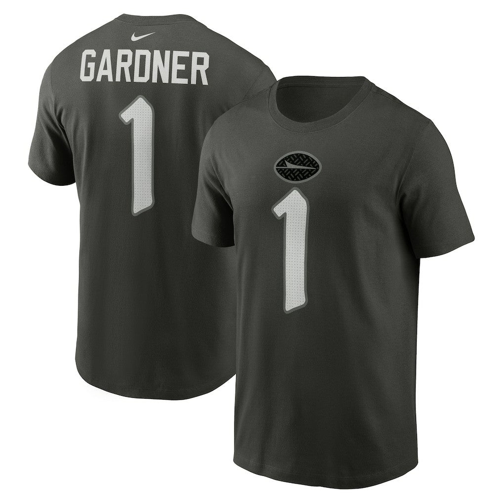 Nike Ahmad Sauce Gardner New York Jets 2025 Rivalries Collection Player Name & Number T-Shirt Gotham Green