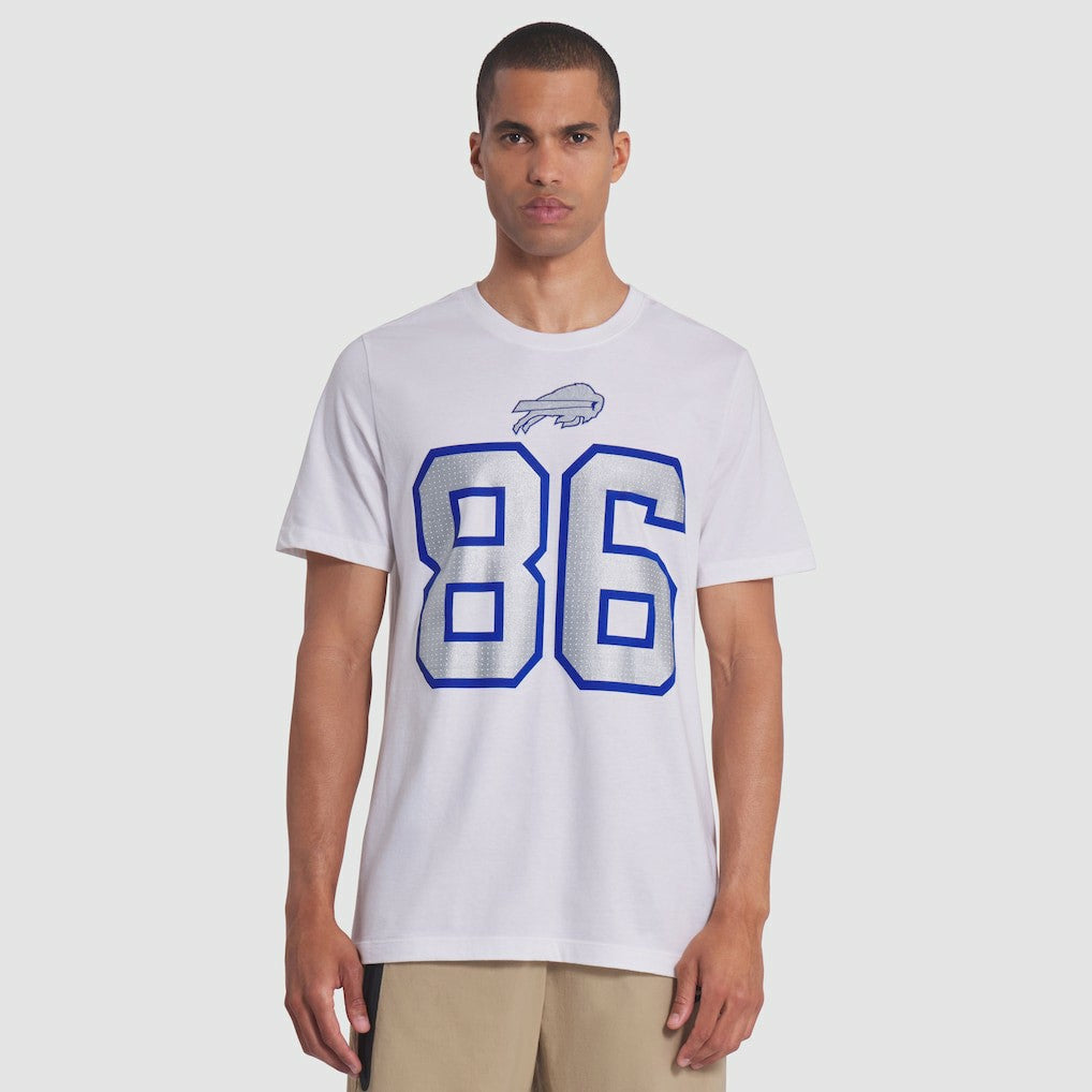 Nike Dalton Kincaid Buffalo Bills 2025 Rivalries Collection Player Name & Number T-Shirt White